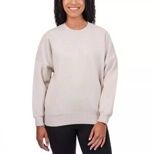 Tuff Athletics Women's Sweatshirt Matte Pearl Fleece Crew Neck Long Sleeve Small